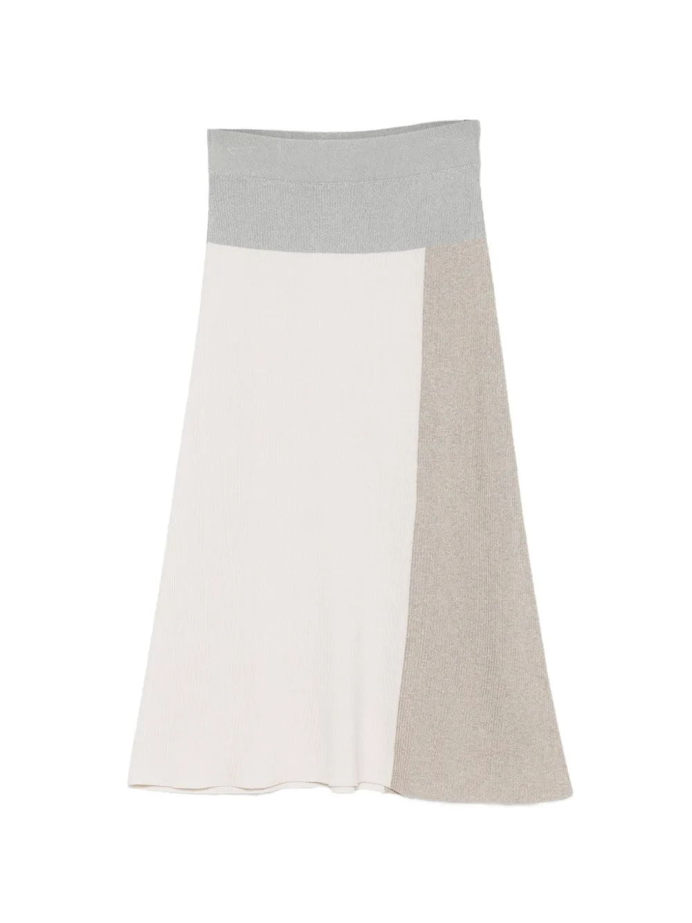 Lorena Antoniazzi colourblock midi skirt - Toni neutri