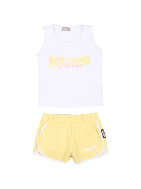Just Cavalli Kids set de shorts con logo estampado
