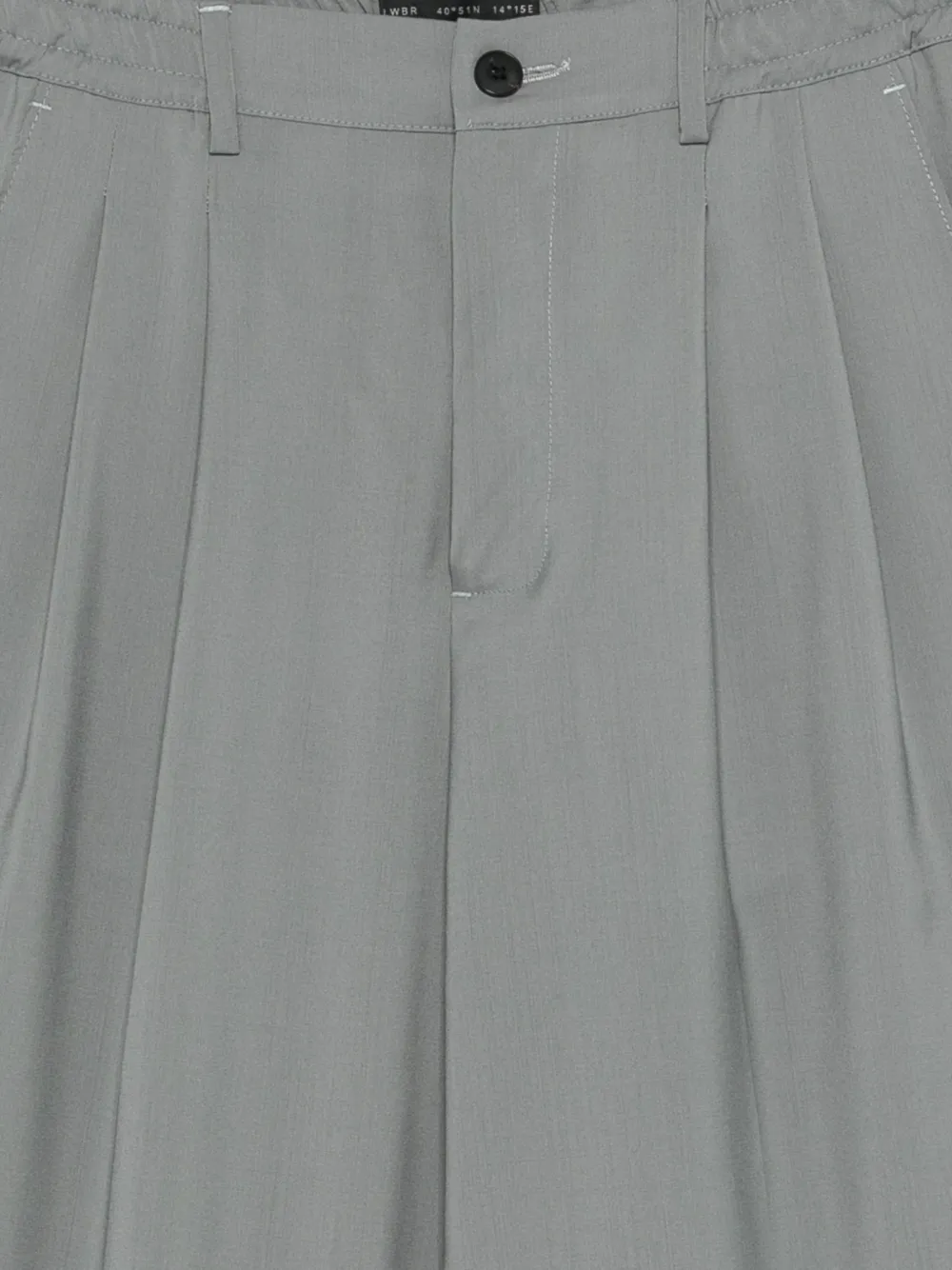 Low Brand Broek met elastische taille Grijs
