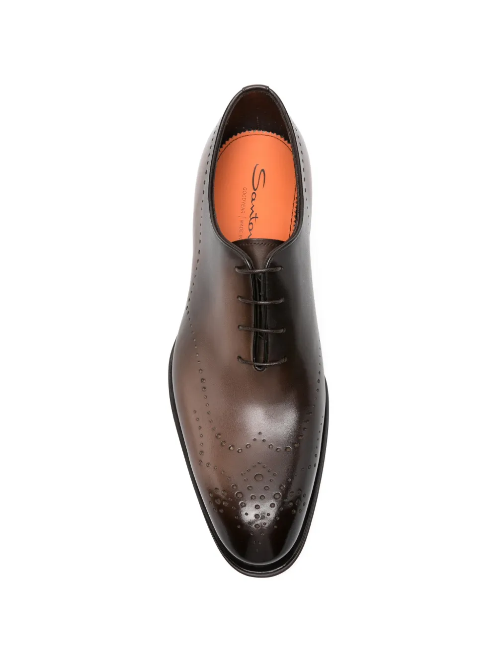 Santoni leather Oxford shoes Bruin