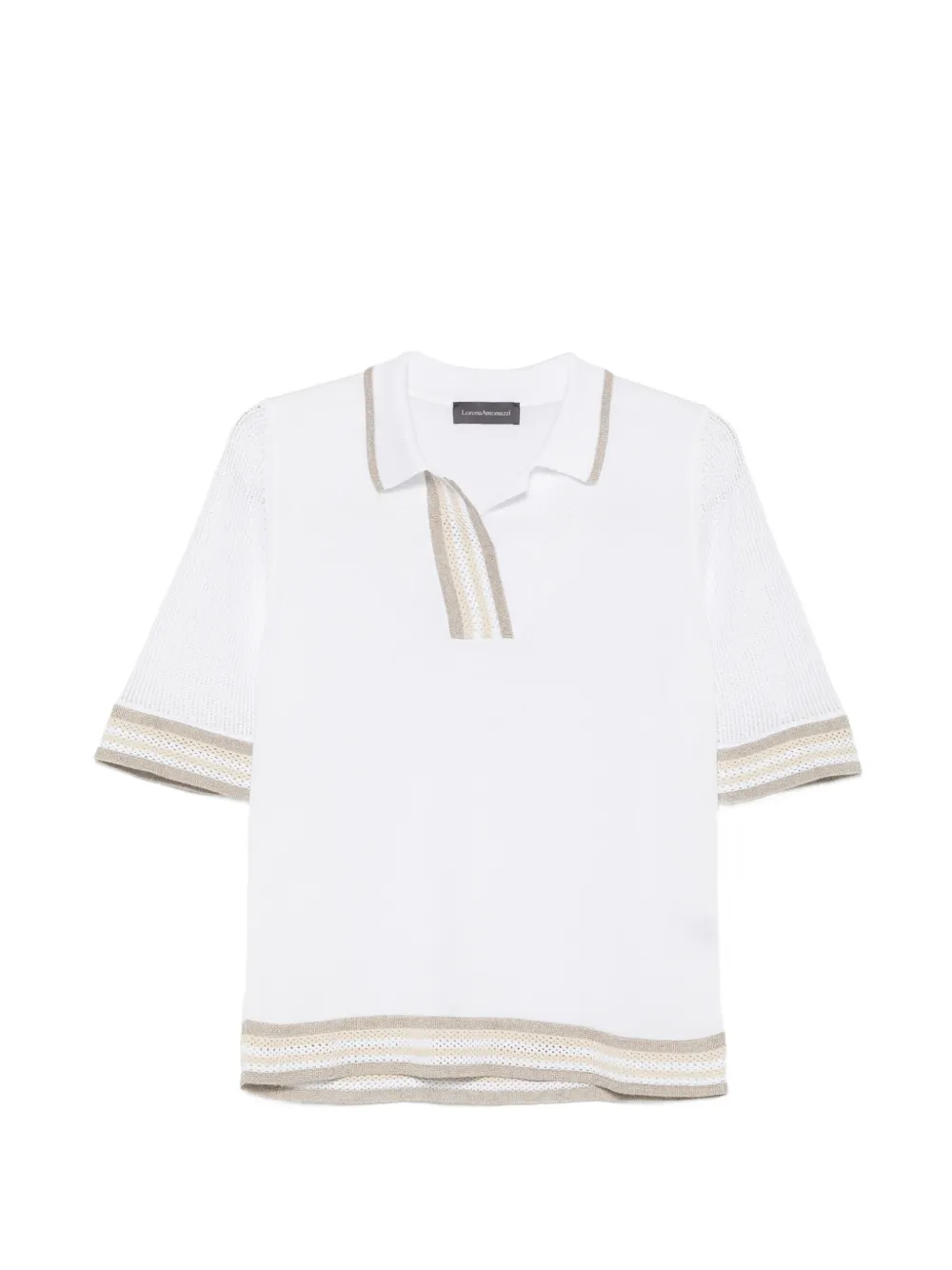Lorena Antoniazzi striped T-shirt - Bianco
