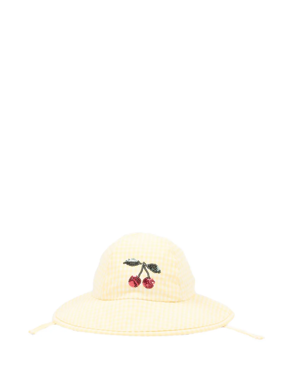 Konges Sløjd cherry-motif sun hat - Giallo