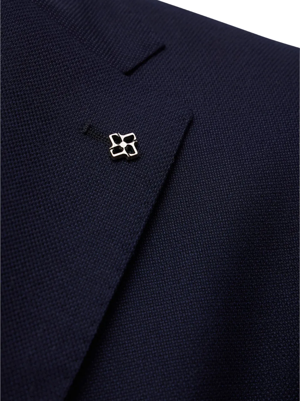 Tagliatore Blazer met bewerkte revers Blauw