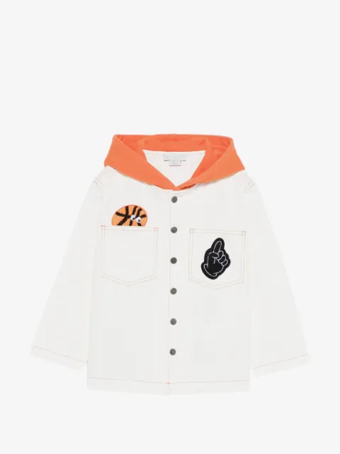 Stella McCartney Kids appliqué hooded jacket