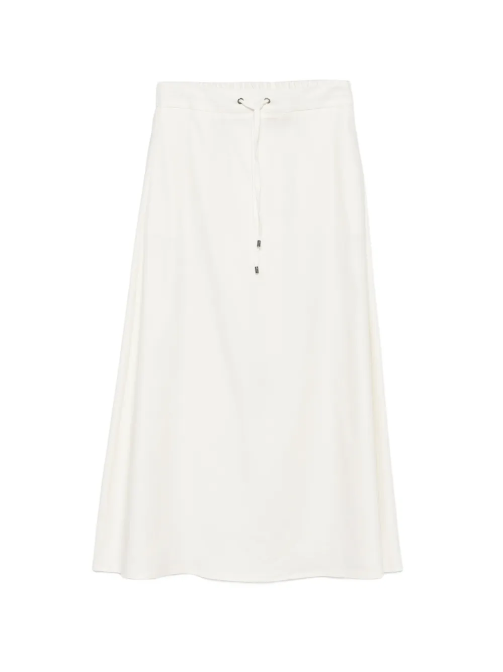 Lorena Antoniazzi drawstring midi skirt - Bianco