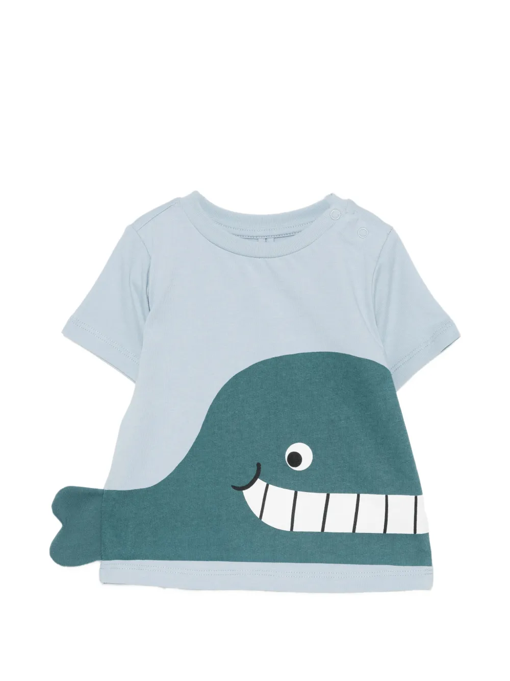 Stella McCartney Kids logo-detail T-shirt - Blu