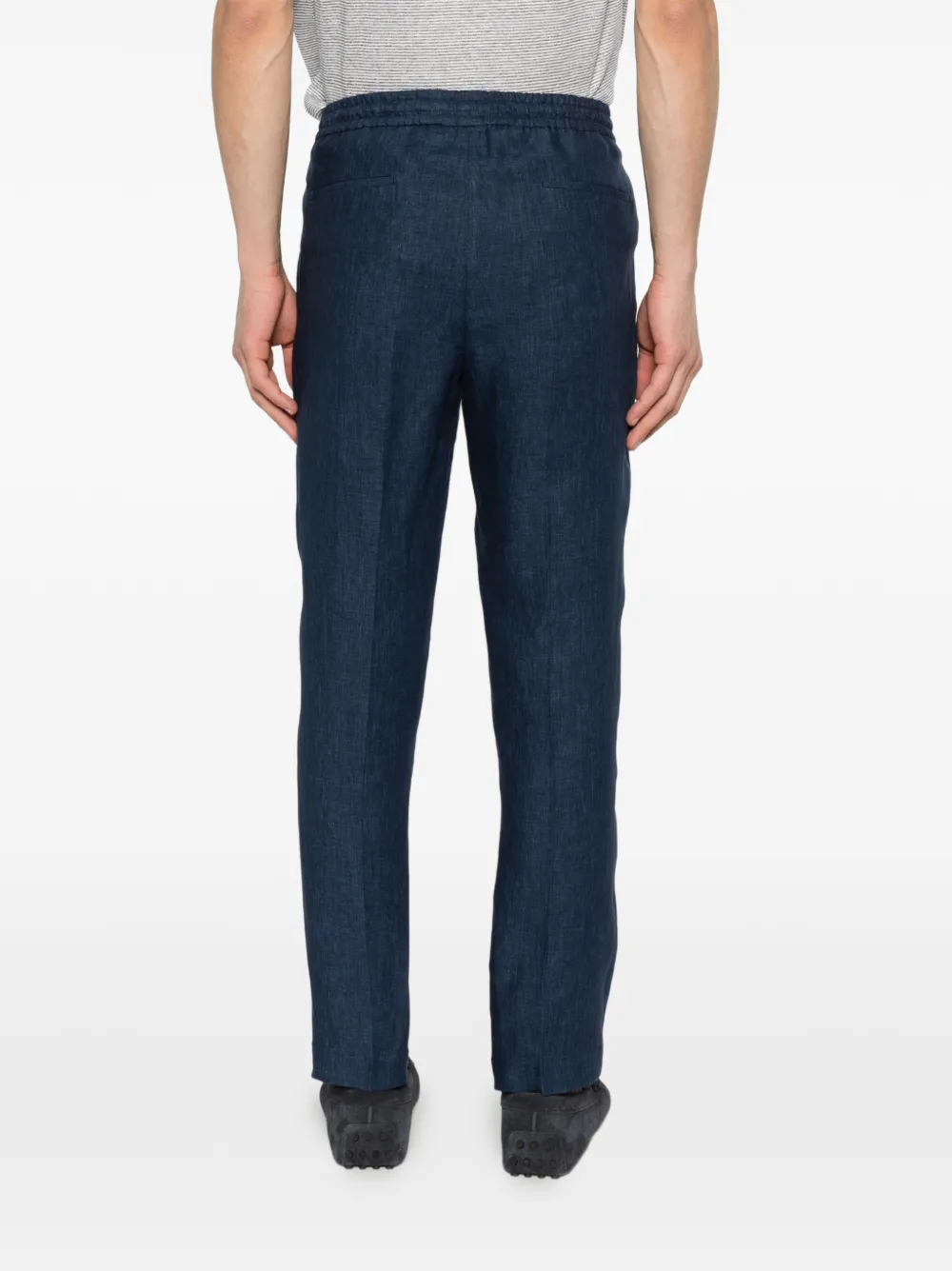 Briglia 1949 Wimbledon broek met trekkoordtaille Blauw