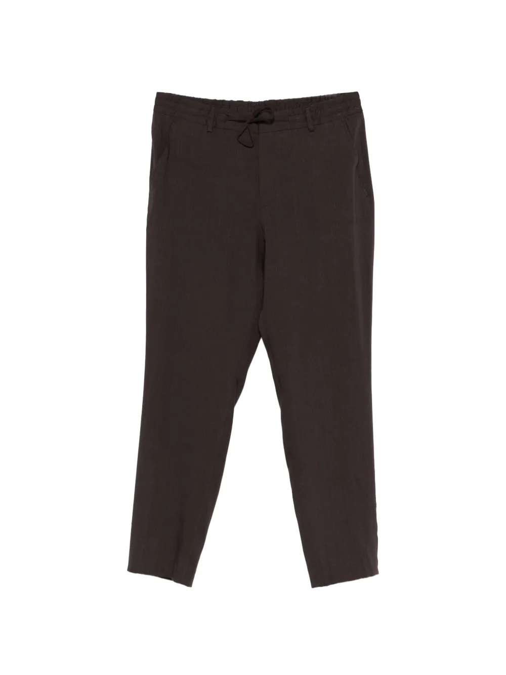 Hugo Boss P-perin Drawstring Trousers In Brown