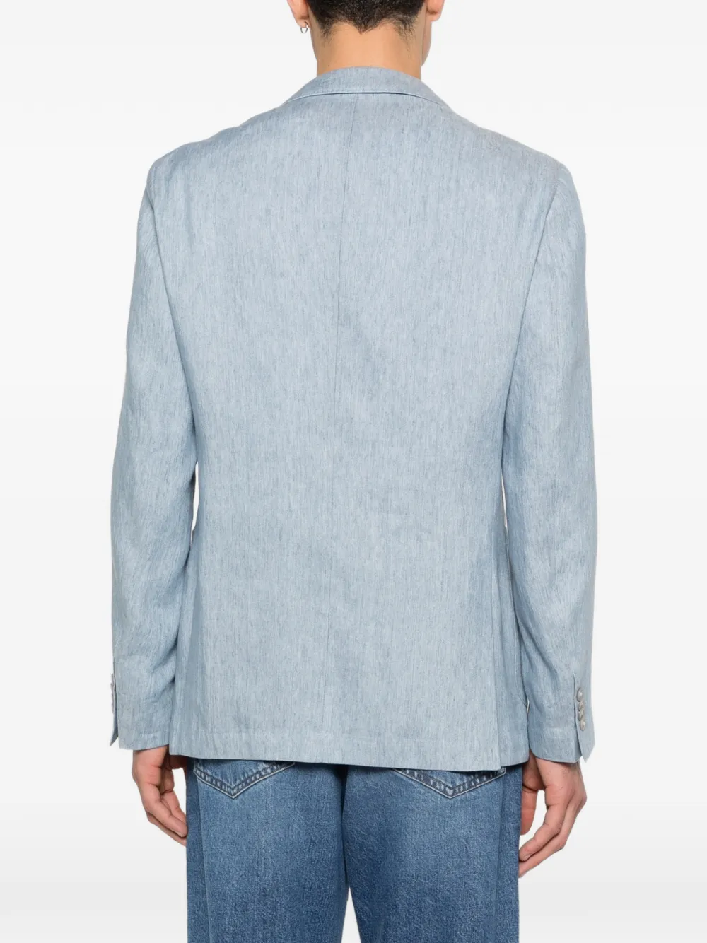 BOSS Blazer met borstzak Blauw