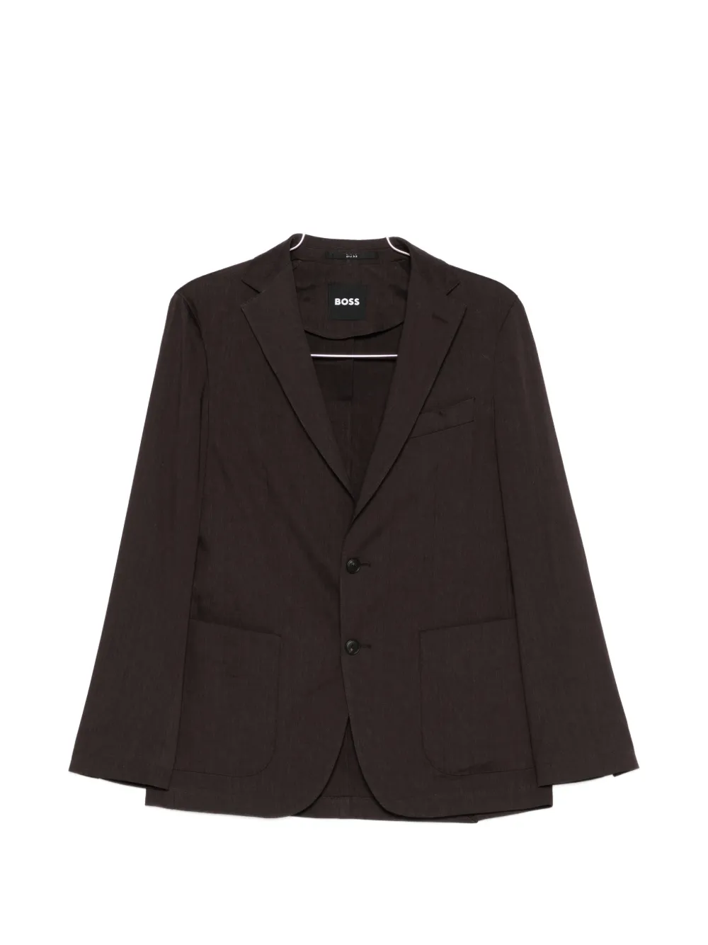 BOSS buttoned patch-pocket blazer | Brown | Image 1