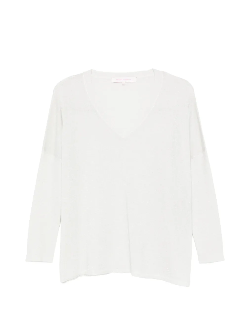 absolut cashmere V-neck top - Argento