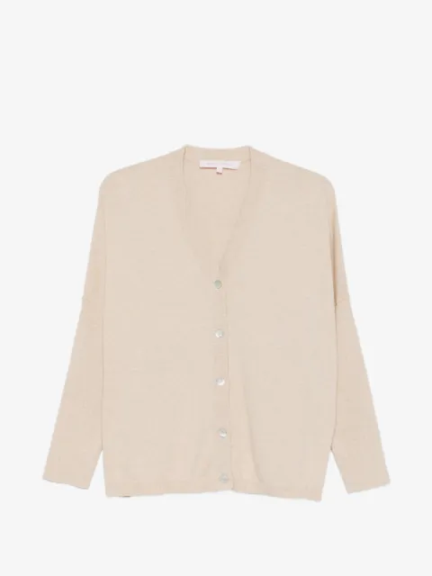 absolut cashmere cardigan med knapper og V-hals