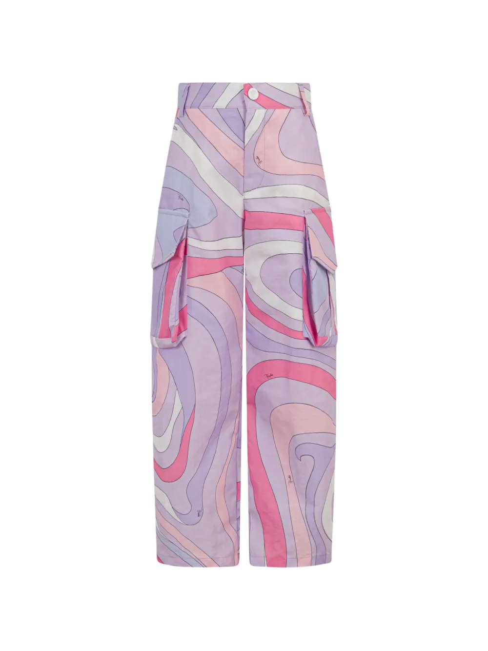 PUCCI Junior printed cargo pants - Viola
