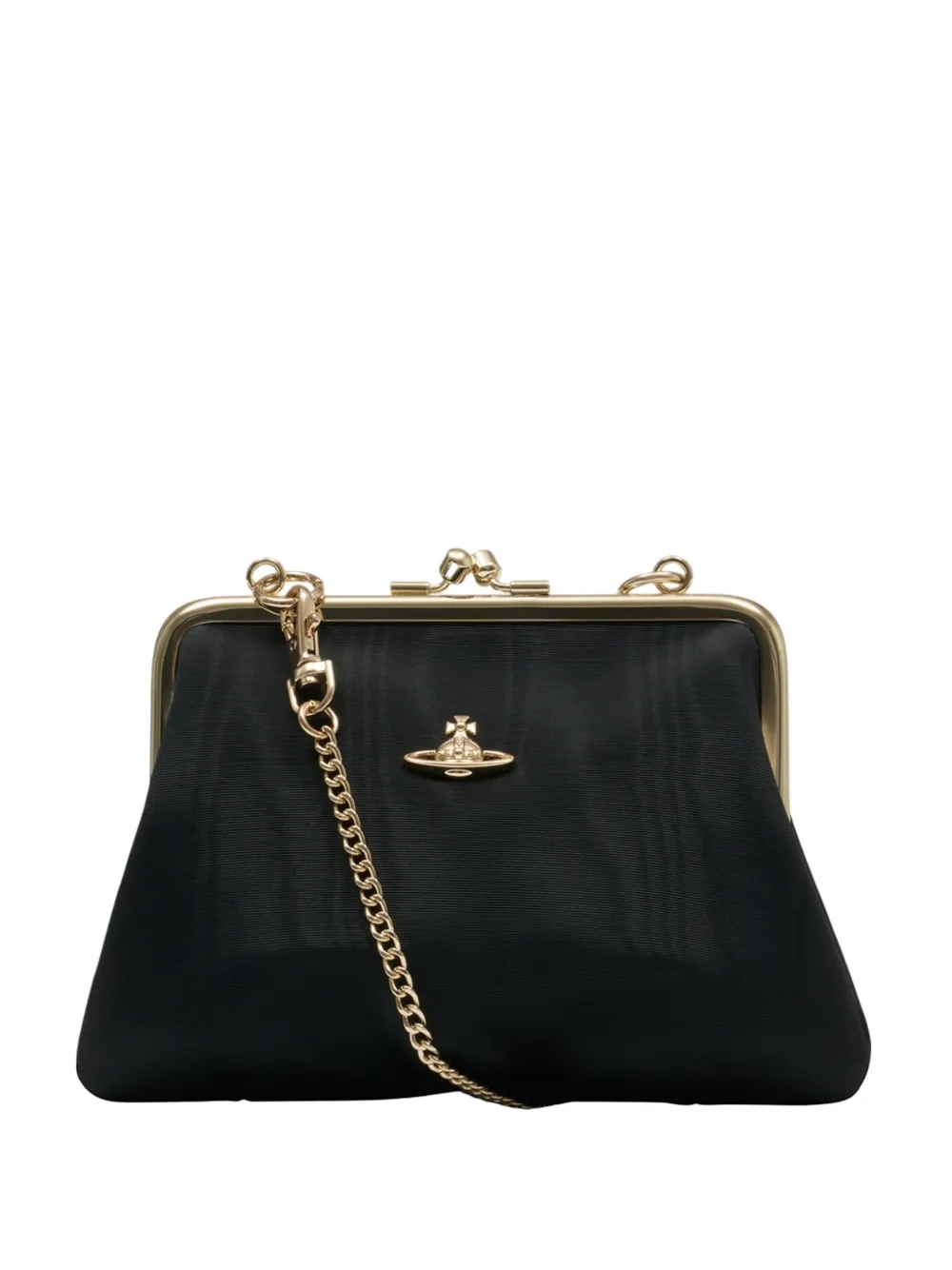 Vivienne Westwood Granny Frame Purse removable-strap cluth bag - Nero