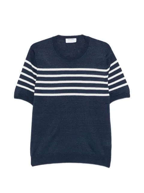 Gran Sasso striped short-sleeve sweater