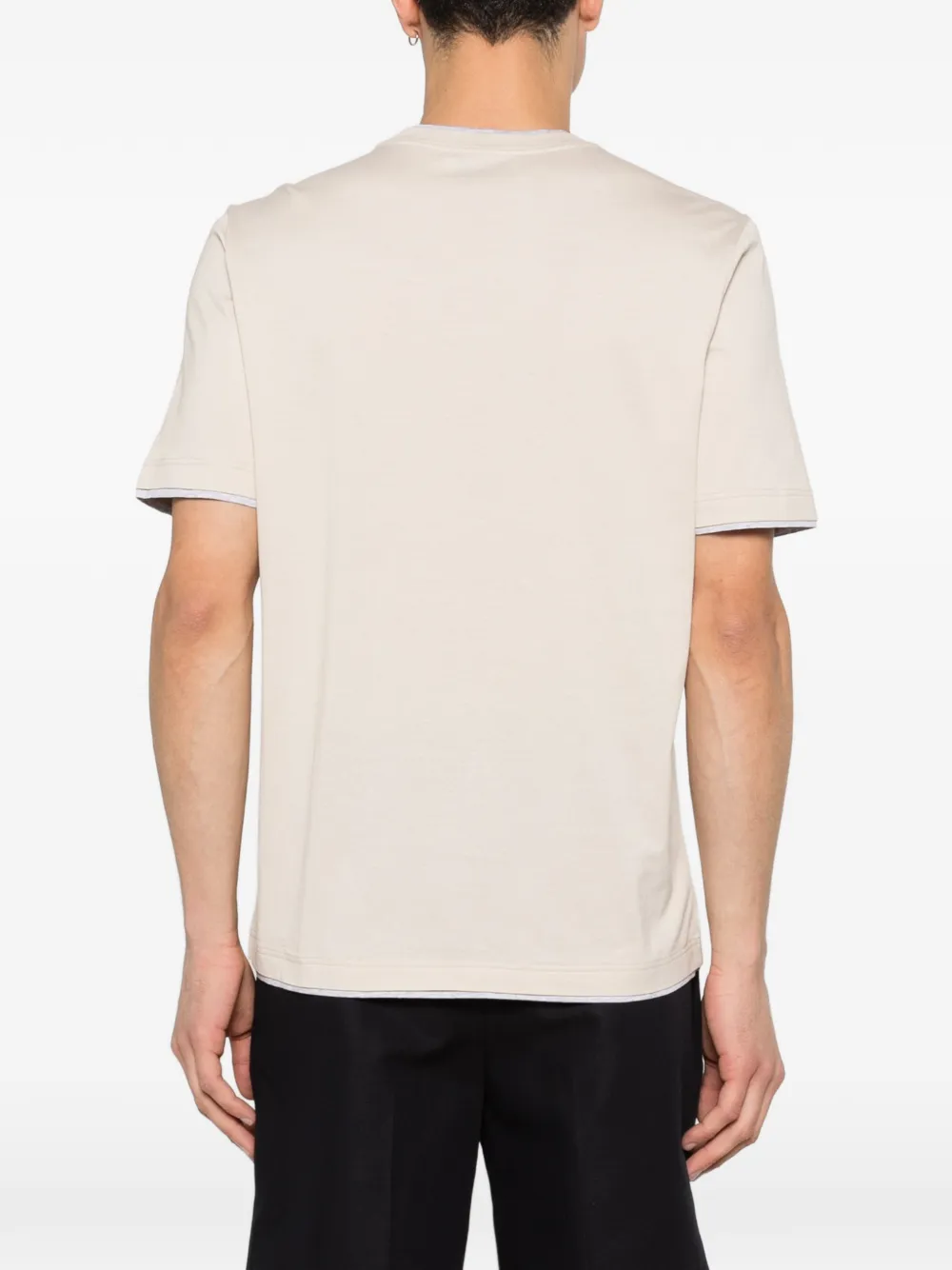 Gran Sasso T-shirt met afwerking Beige