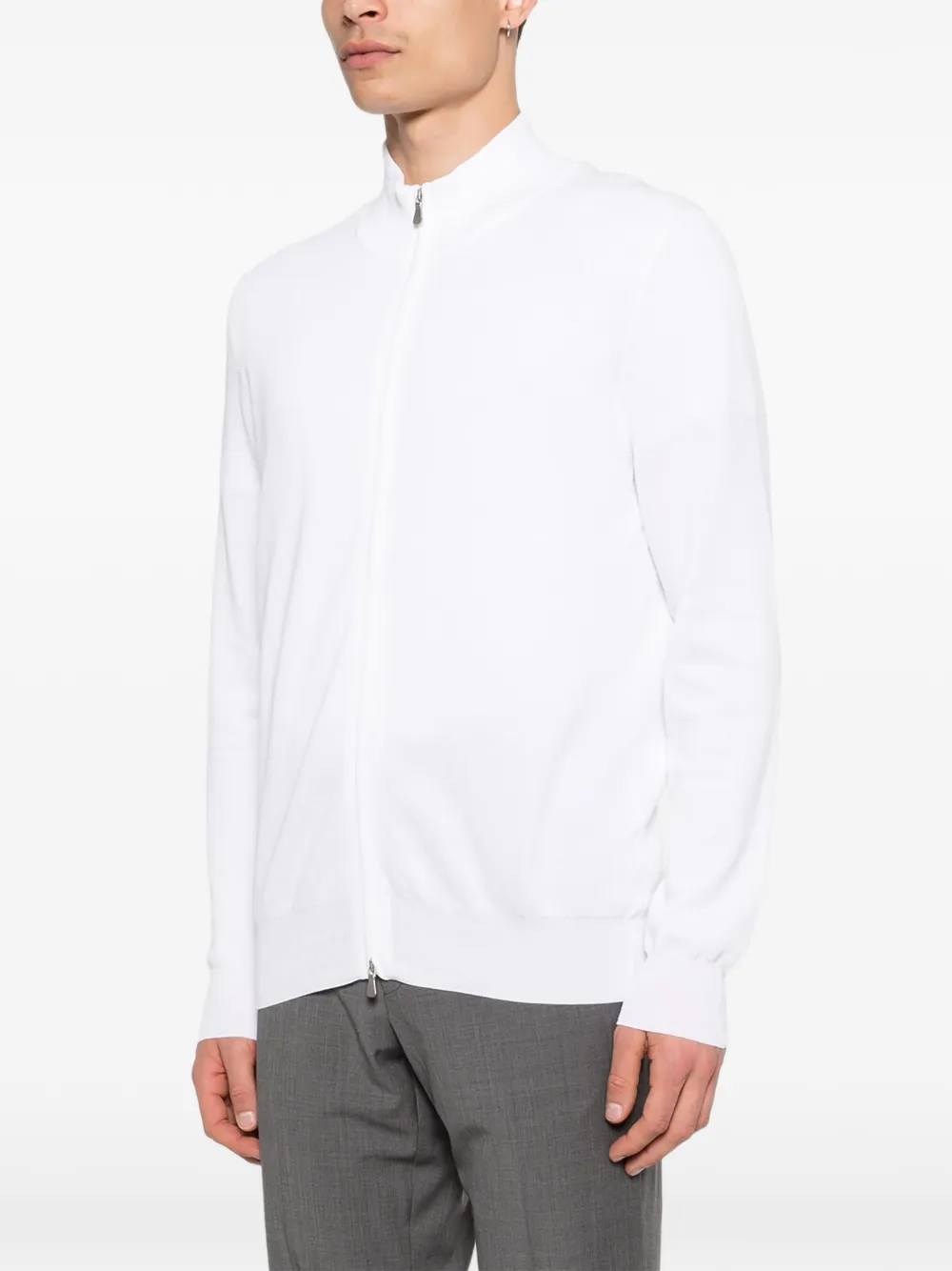 Gran Sasso Vest met rits Wit