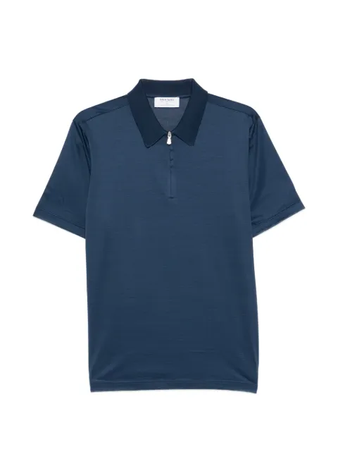 Gran Sasso half-zip polo shirt