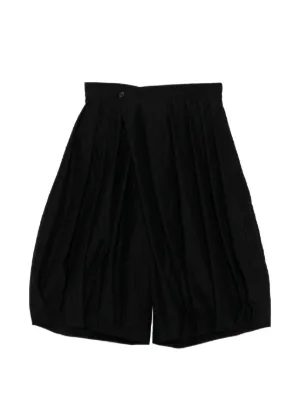 Black Comme Des Garçons Twill Shorts | Black | FARFETCH GE