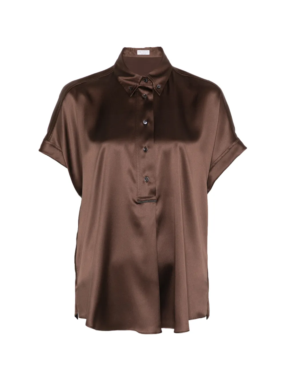Brunello Cucinelli buttoned blouse - Marrone
