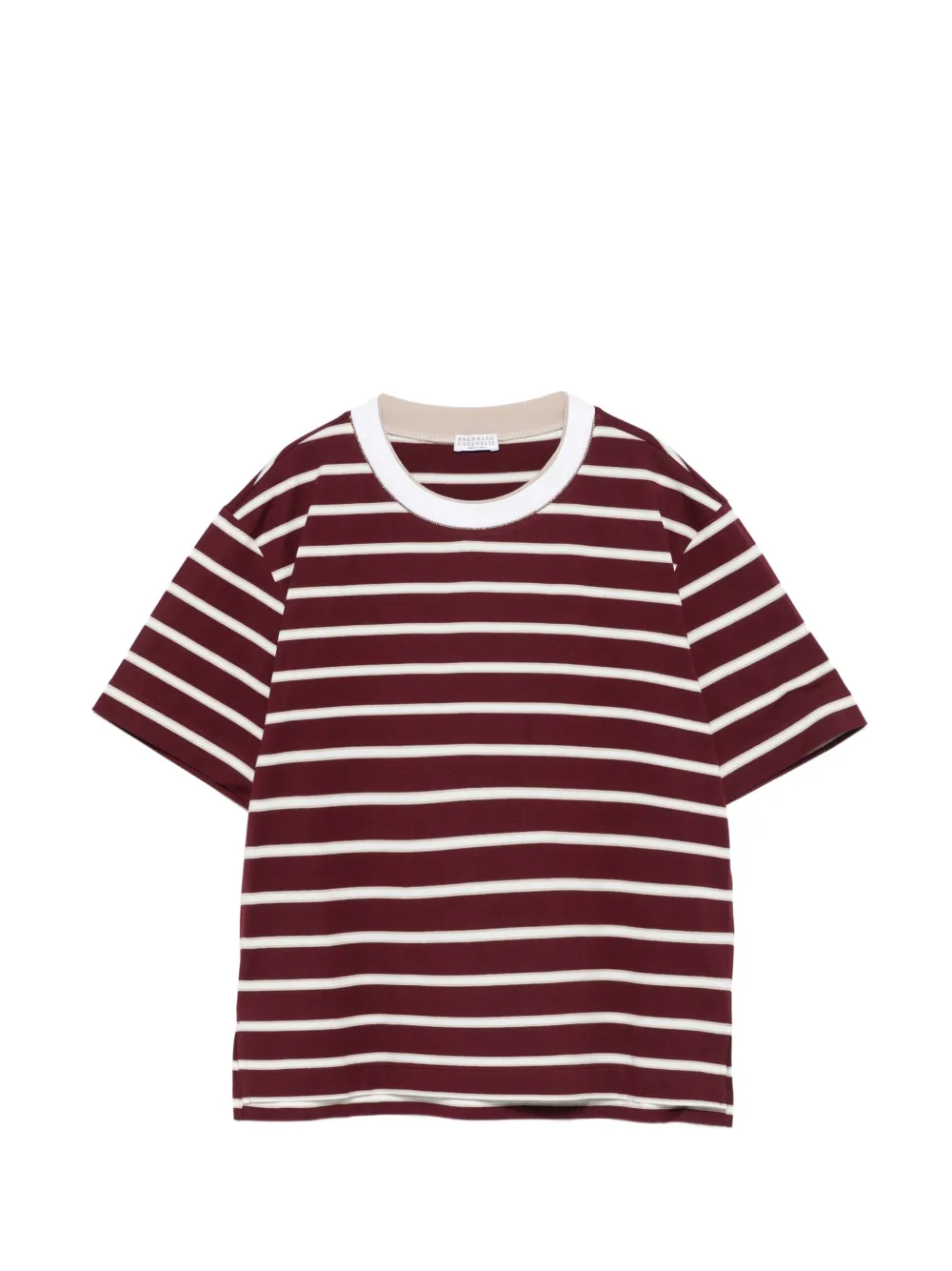 Brunello Cucinelli striped T-shirt - Rot