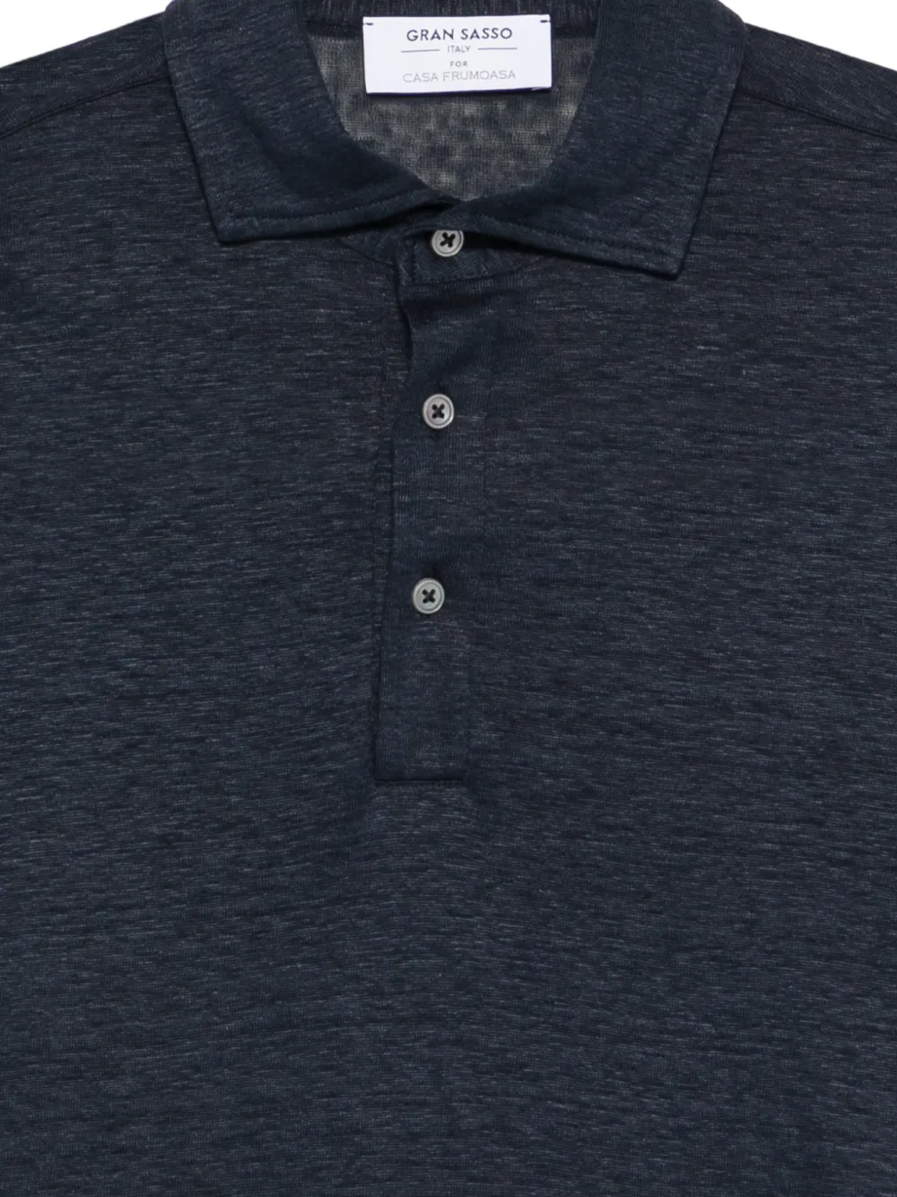 Gran Sasso Poloshirt met logopatch Blauw