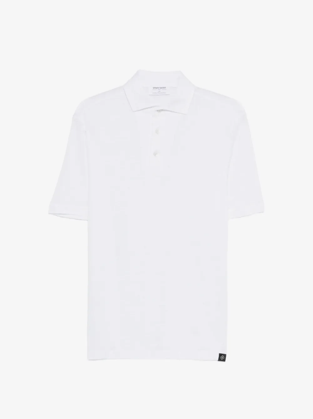 Gran Sasso polo à patch logo | blanc | Image 1