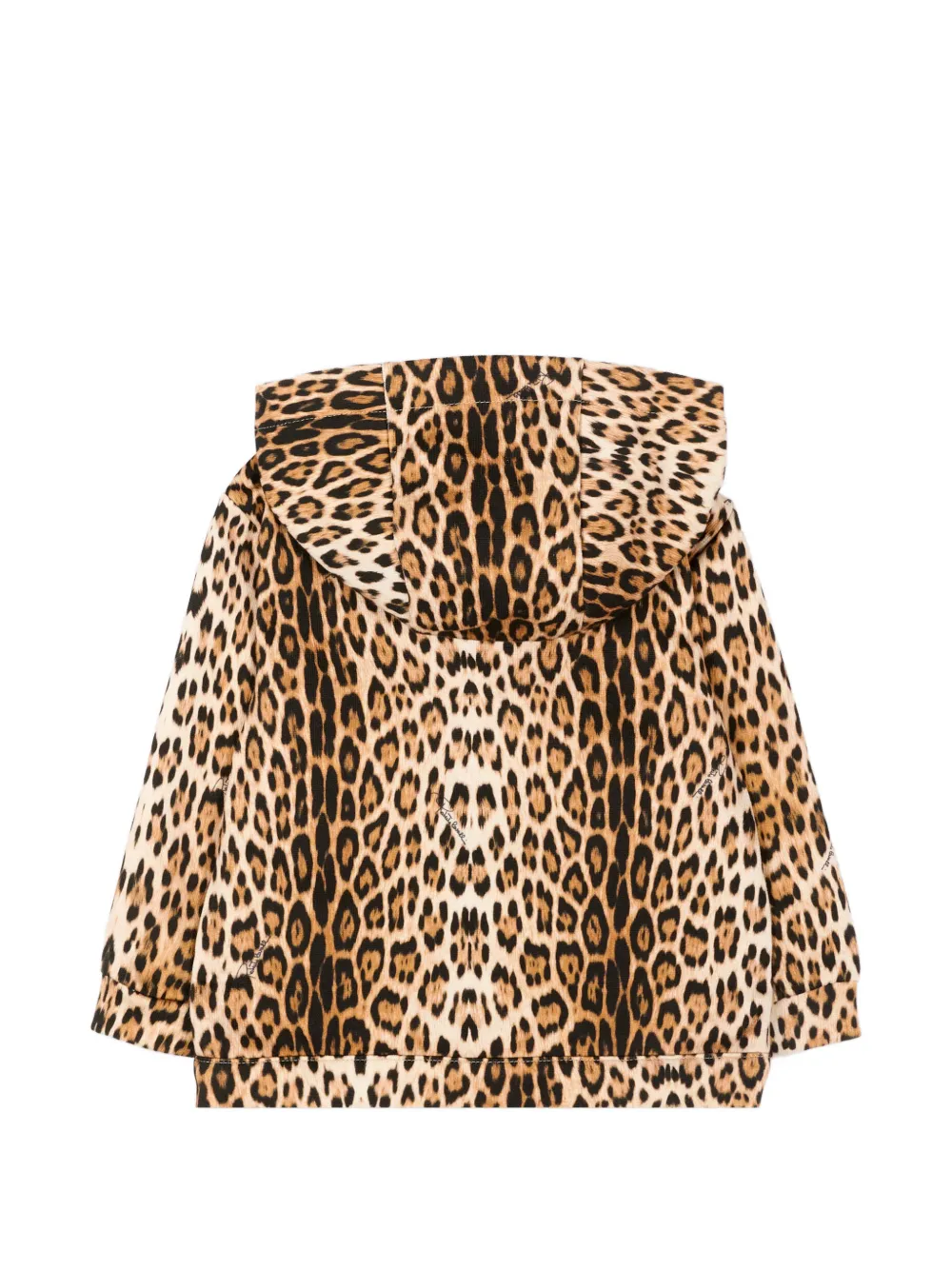  Roberto Cavalli Junior Leopard-print Hooded Jacket - Neutrals 