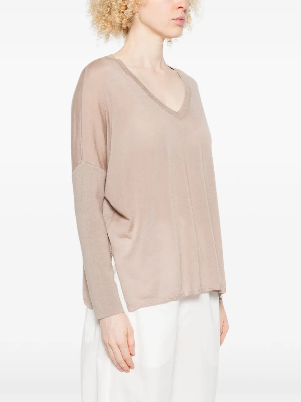  Absolut Cashmere Meryl V-neck Sweater - Neutrals 