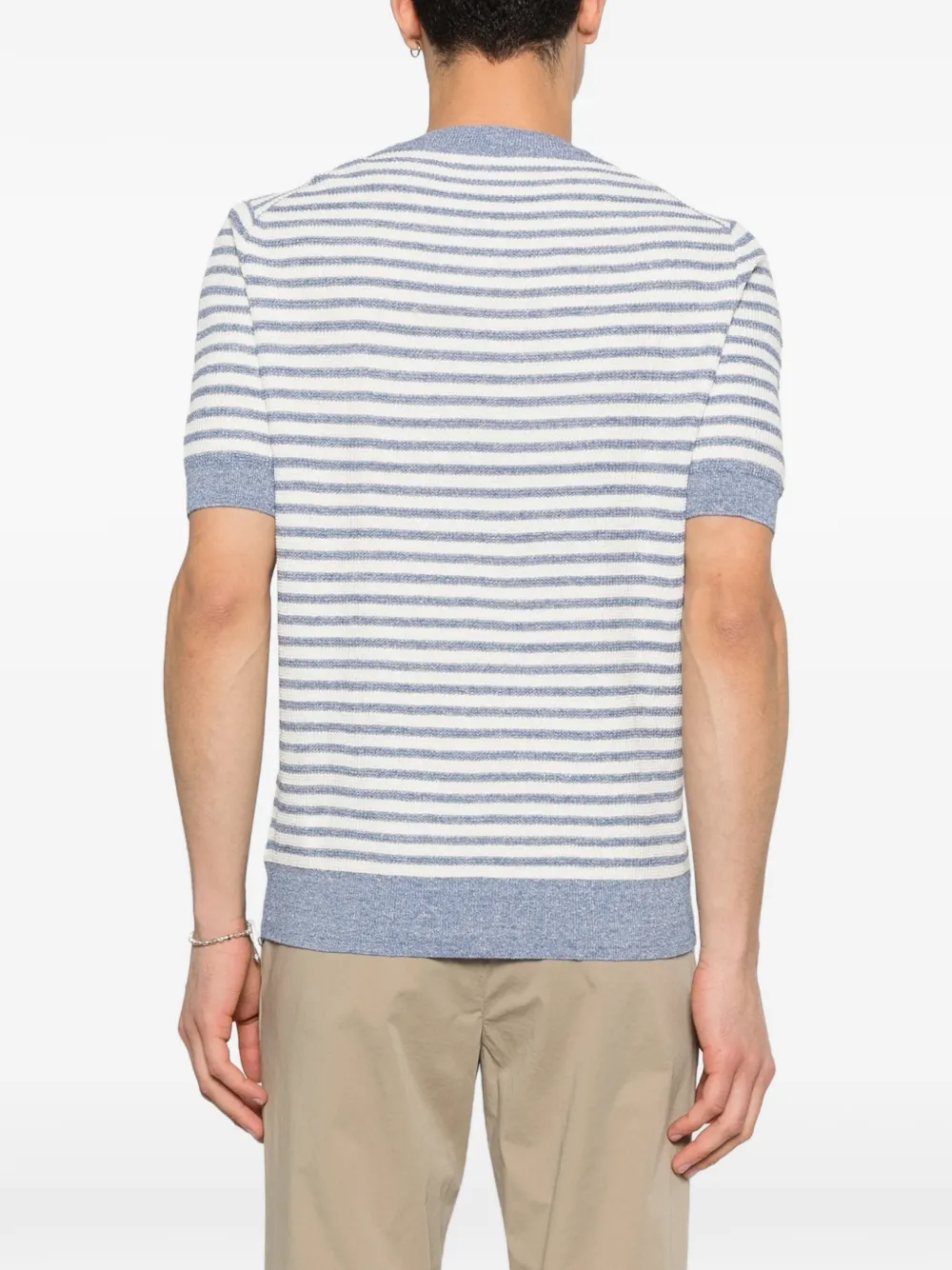 Gran Sasso Gestreept T-shirt Blauw