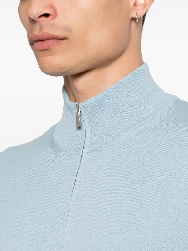 Gran Sasso ジップアップ カーディガン | ブルー | FARFETCH JP