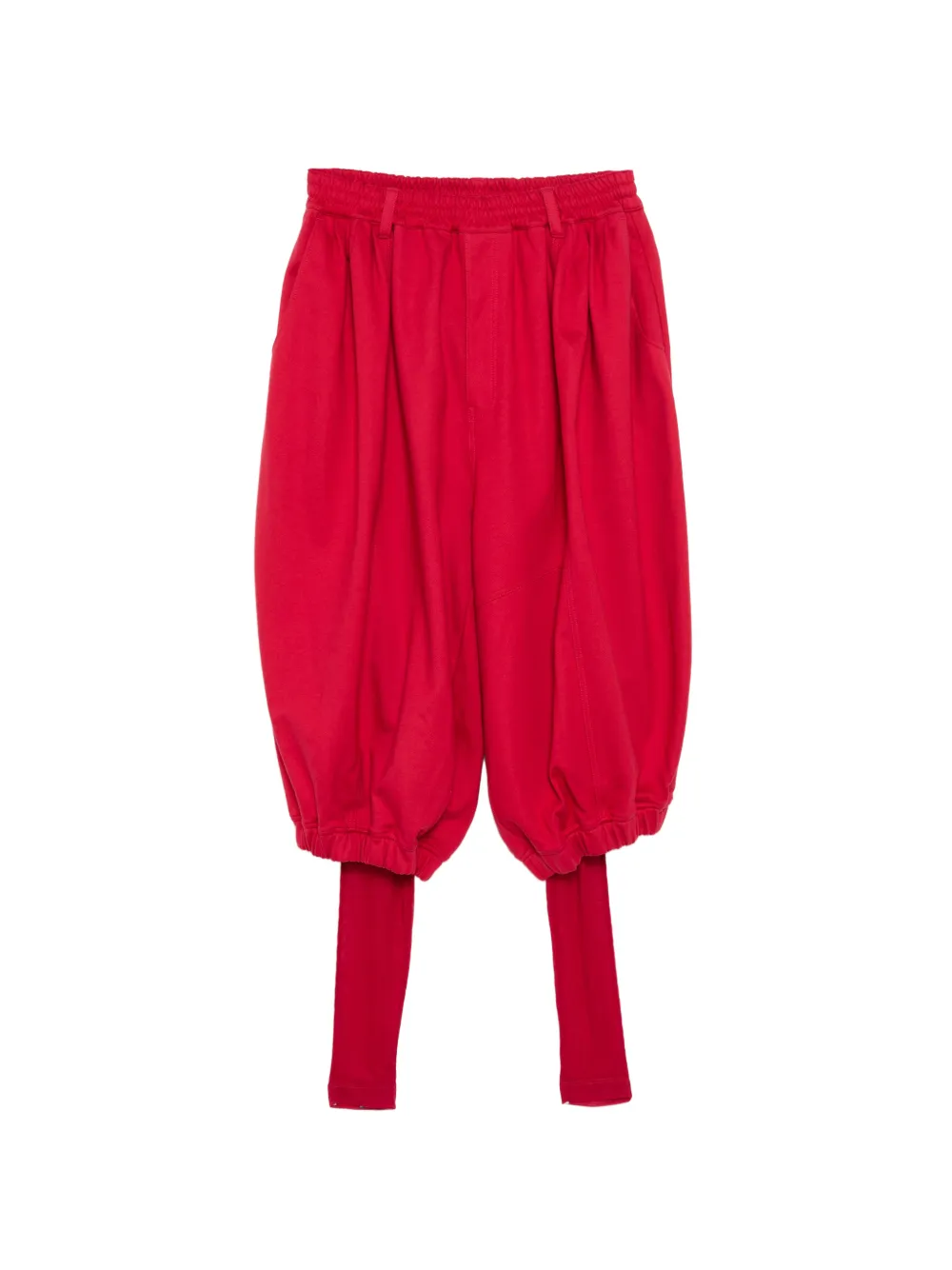 SONGZIO bias sarouel sweat pants - Rosso