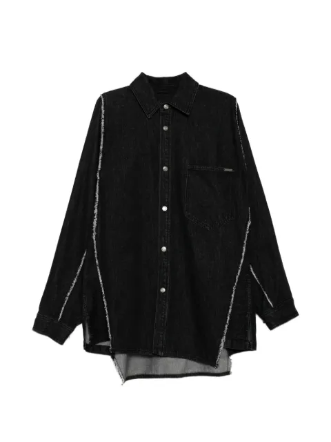 SONGZIO polyptych embroidered denim shirt