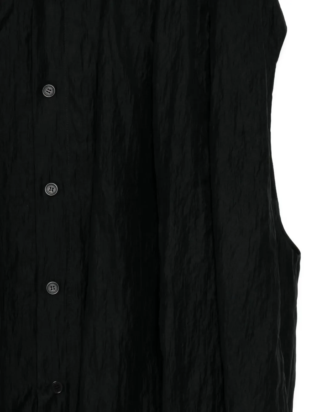 SONGZIO Button-down mouwloze overhemd Zwart