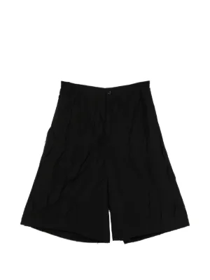 Black Comme Des Garçons Twill Shorts | Black | FARFETCH GE