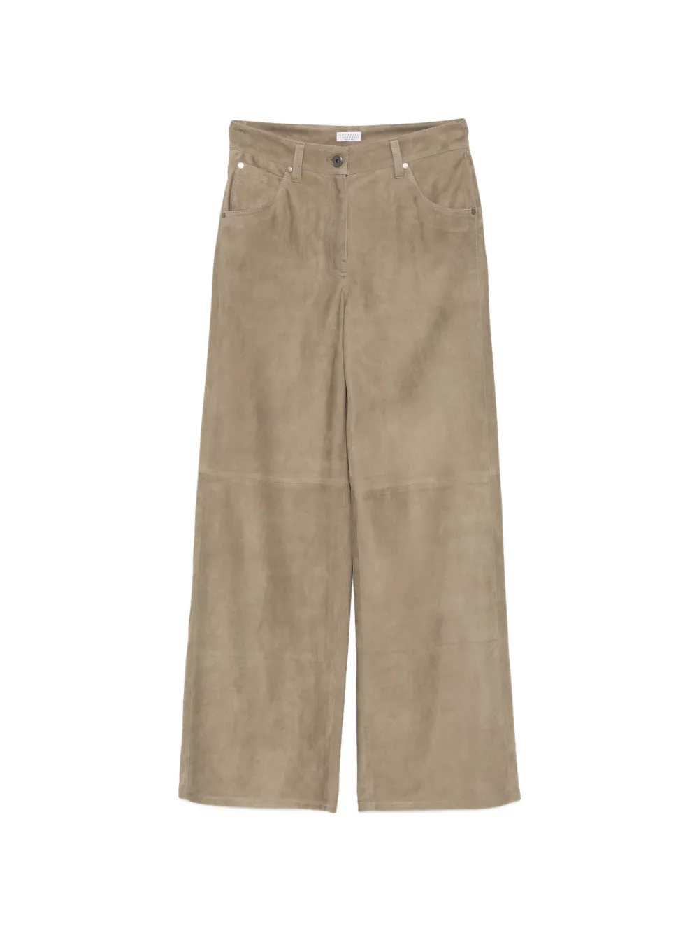 Brunello Cucinelli panelled leather trousers - Toni neutri