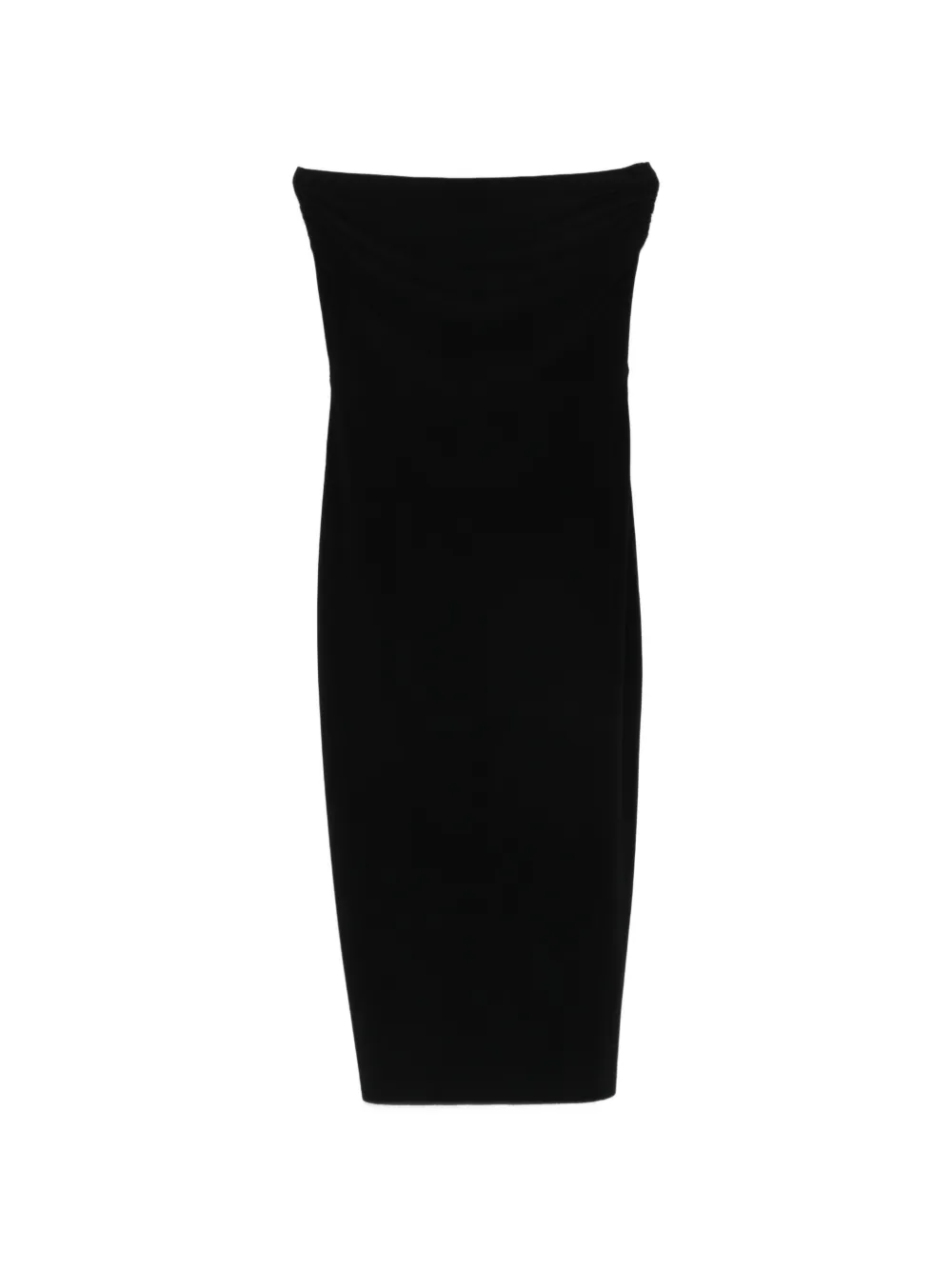 Norma Kamali strapless midi dress - Nero