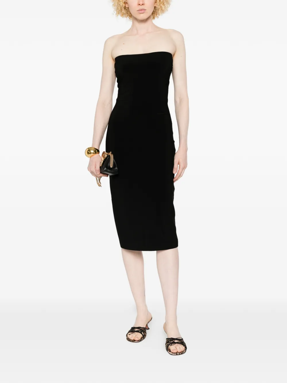 Strapless Midi Dress