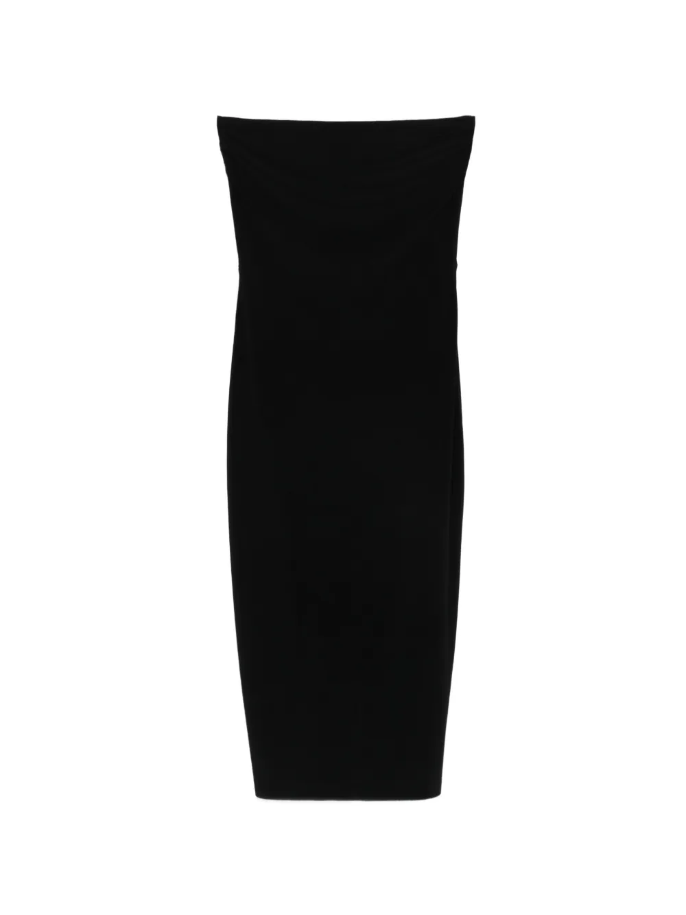 Norma Kamali strapless midi dress - Nero