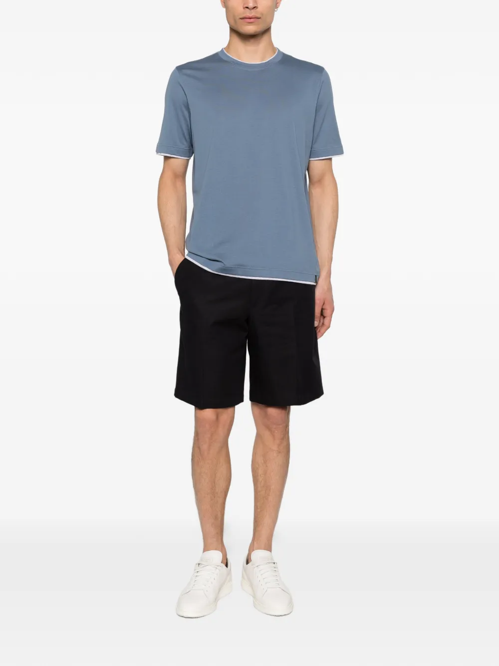 Gran Sasso 트리밍 디테일 티셔츠 | 티셔츠