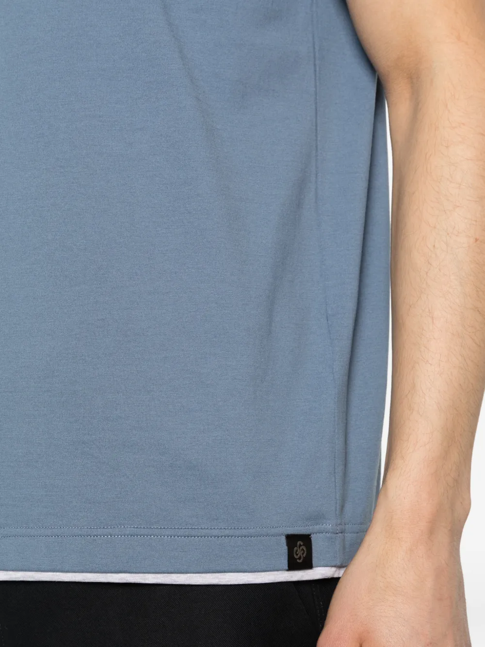 Gran Sasso T-shirt met afwerking Blauw