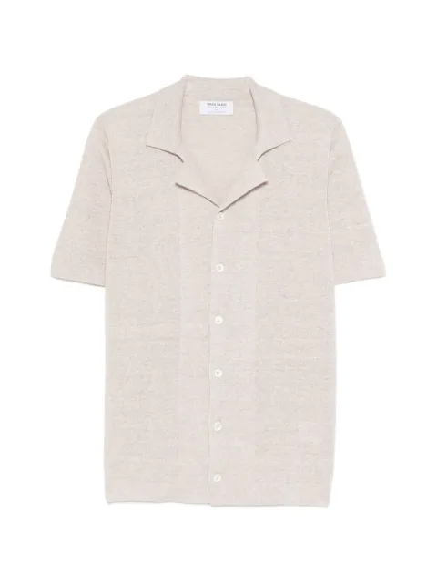 Gran Sasso half-button short-sleeve shirt