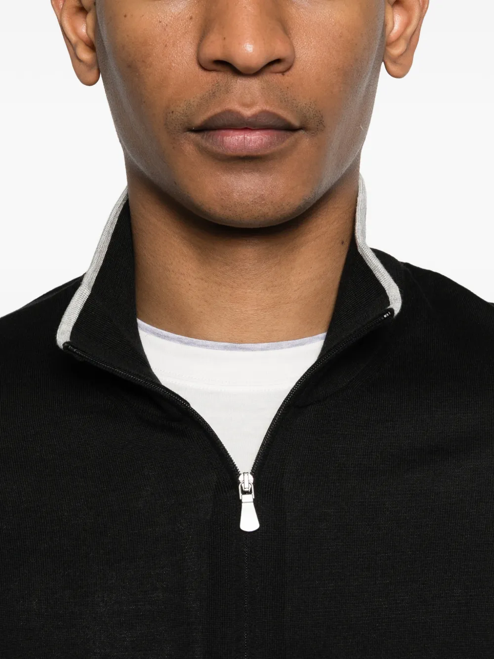 Gran Sasso Vest met rits Zwart