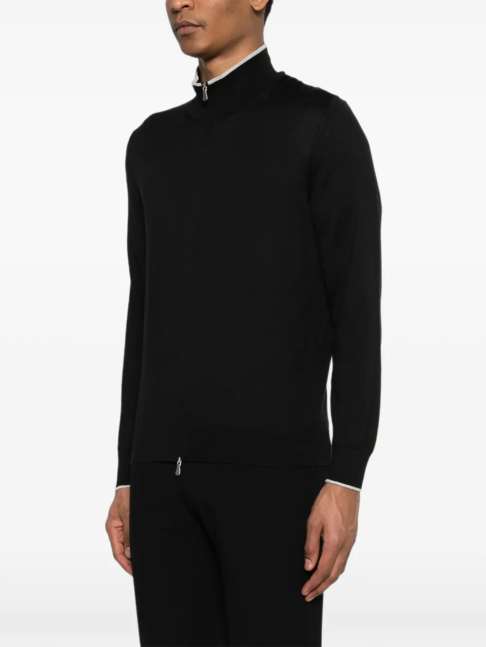 Gran Sasso Vest met rits Zwart