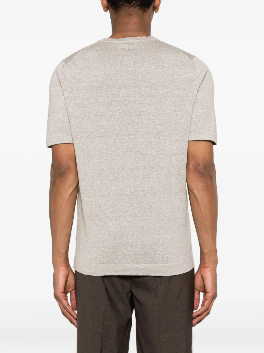 Gran Sasso T-shirt met ronde hals Beige