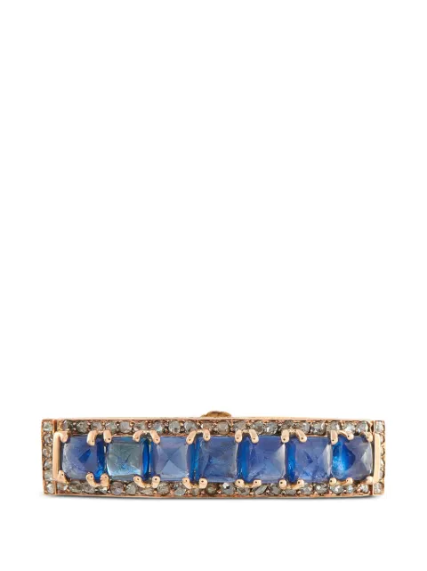 LB Exclusive broche con diamante y zafiro