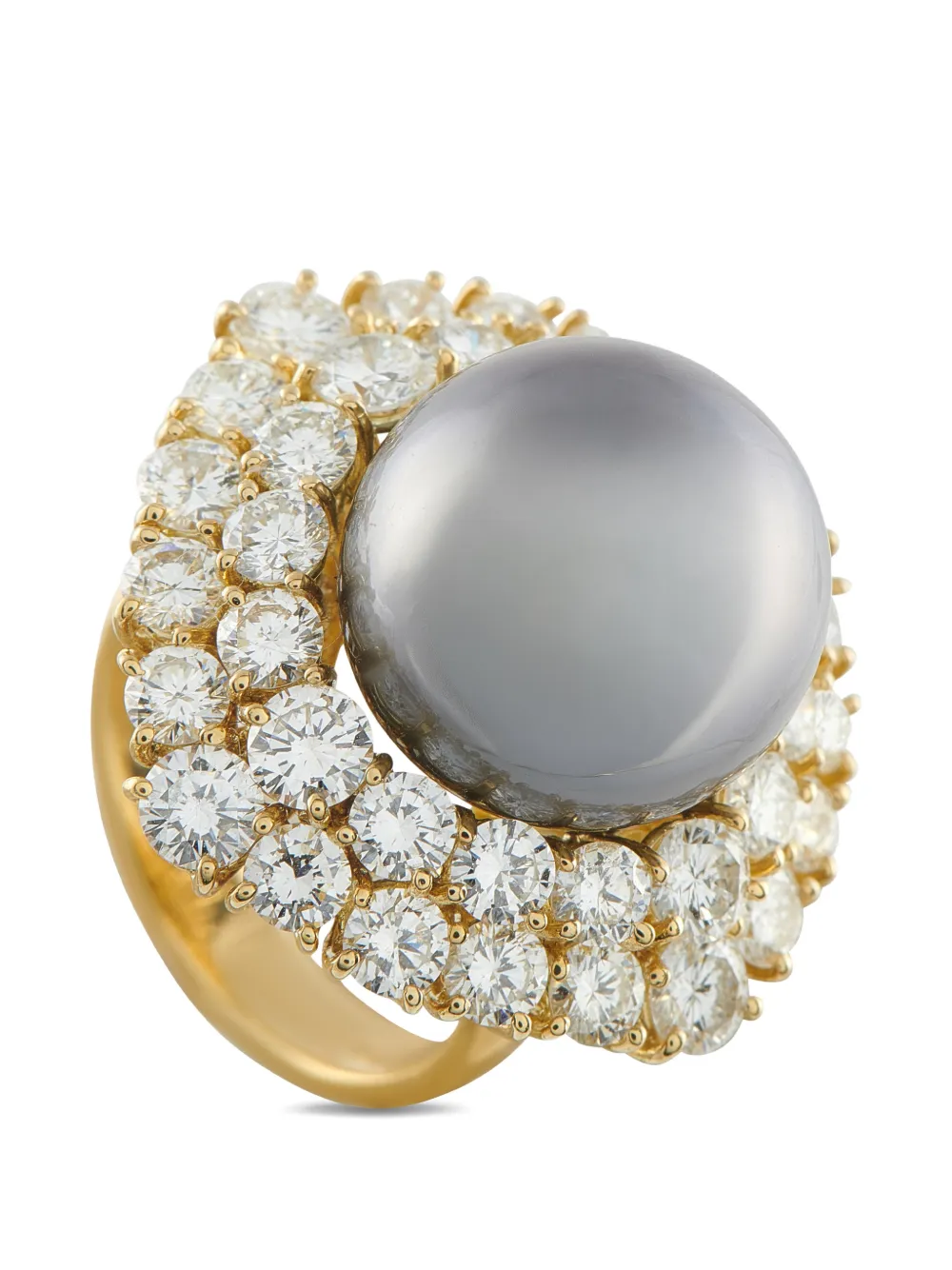 LB Exclusive diamond and pearl ring - Oro