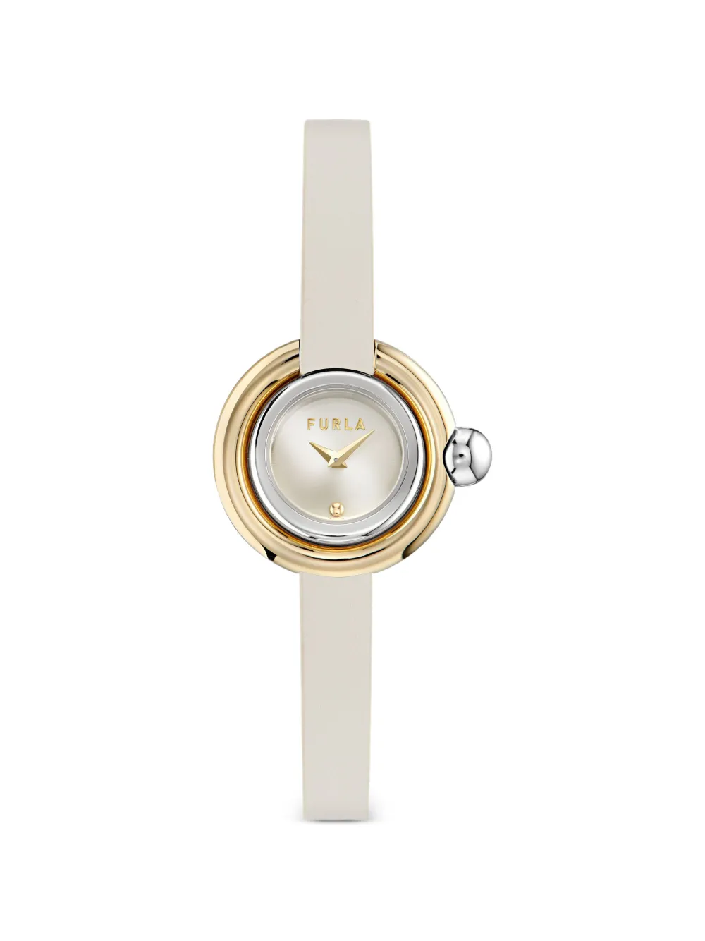 Furla Orologio con cinturino in pelle 28mm - Toni neutri