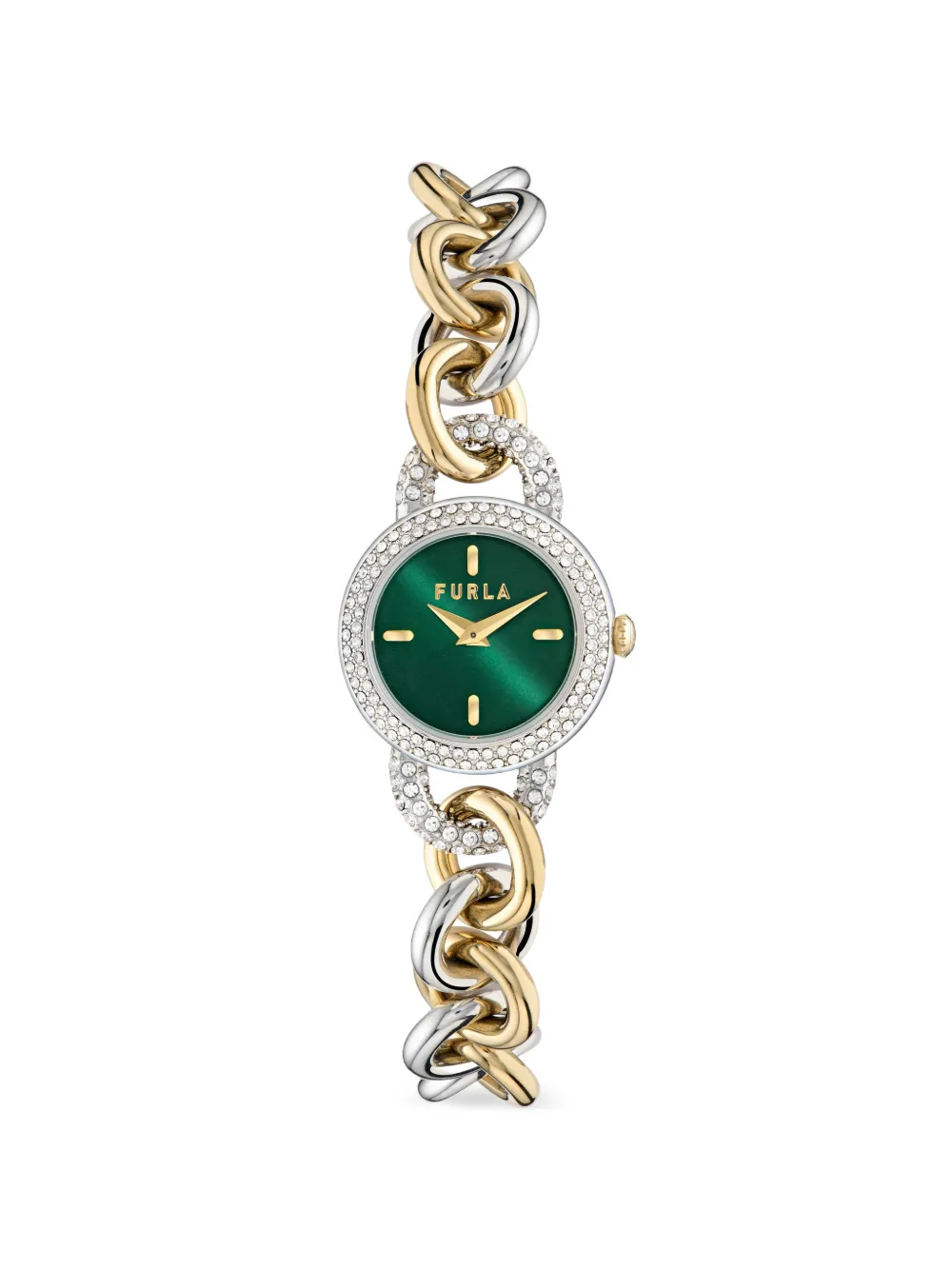Furla Orologio con cristalli 34mm - Verde