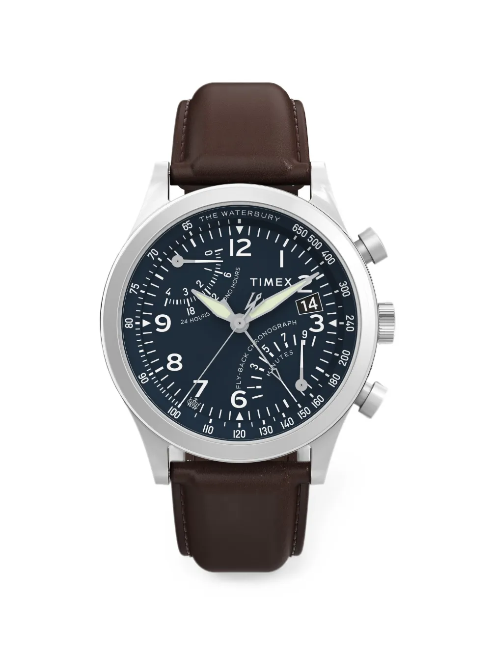 TIMEX Waterbury Traditional Fly-Back Chronograph 43mm watch - Blu